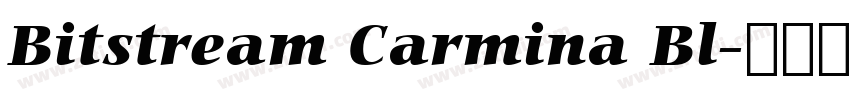 Bitstream Carmina Bl字体转换